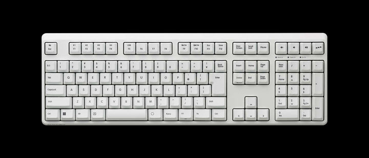 月額5,380円レンタルプラン：REALFORCE R4 キーボード ハイブリッド テンキーあり 日本語配列 FULL 変荷重 R4HA22 ホワイト
