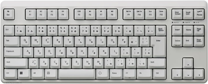 月額5,380円レンタルプラン：REALFORCE R4 キーボード ハイブリッド テンキーあり 日本語配列 FULL 45g かな印字あり R4HA71 ホワイト