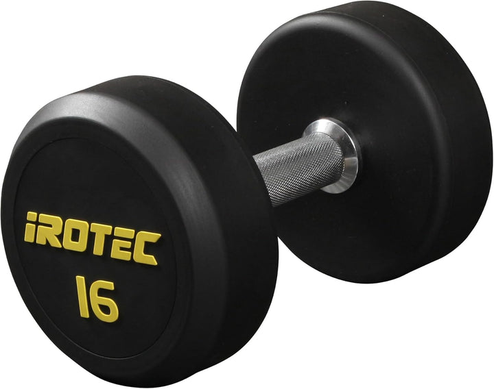 月額3,280円レンタルプラン：IROTEC ジムダンベル16KG×2個 オールラバー 筋トレ ホームジム