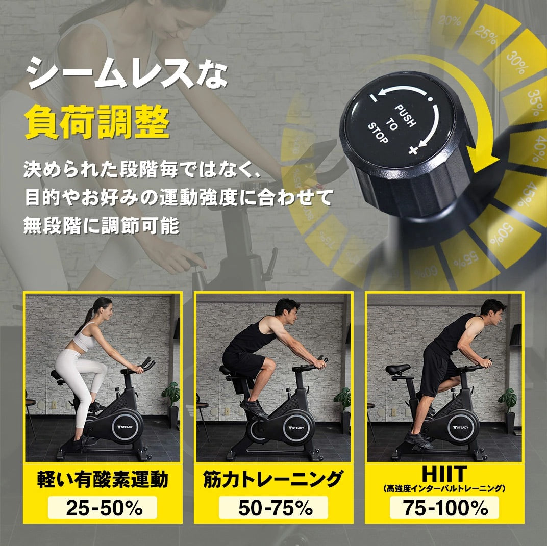 J1024　【リユースのサカイ柏店】STEADY　スピンバイク　Plus エアロ　フィットネス　　クリーニング済み 参考価格49,990円 251123_slide_01.jpg