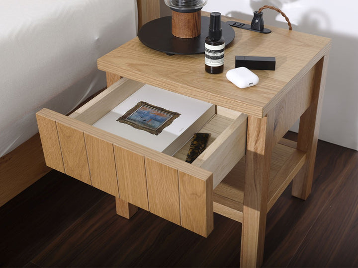 月額4,280円レンタルプラン：InRoom NORNA BED SIDE CHEST #119163 オーク