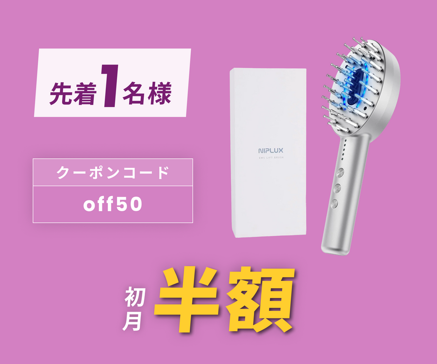 月額2,880円レンタルプラン:NIPLUX EMS LIFT BRUSH ブラシ型美顔器 月額2,880円レンタルプラン:NIPLUX EMS LIFT BRUSH ブラシ型美顔器