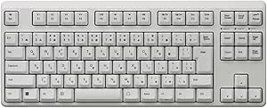 月額5,280円レンタルプラン：REALFORCE R4 キーボード ハイブリッド テンキーレス 日本語配列 TKL R4HC ホワイト