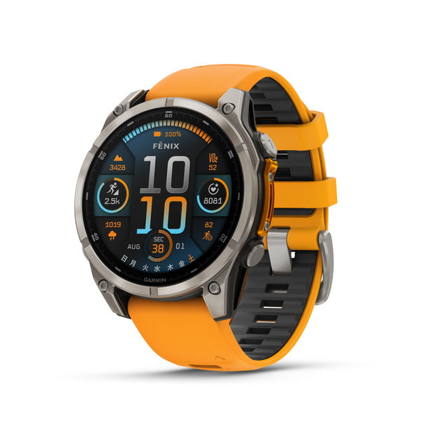 月額23,800~25,800円レンタルプラン：fēnix 8 Sapphire AMOLED 47mm / 51mm フラッグシップGPSウォッチ