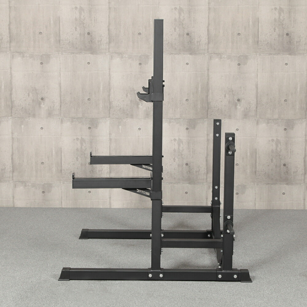 月額16,800円レンタルプラン：アイロテック ベンチプレスセット（ラバーバーベル 135KG ベンチ パワースクワットスタンドEXセット）