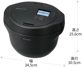 月額4,980円レンタルプラン：シャープ ヘルシオ ホットクック 2.4L 2～6人用 KN-HW24H-B ブラック