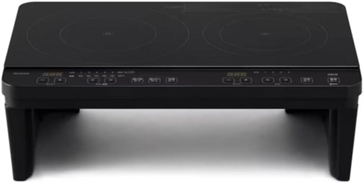 月額2,680円レンタルプラン：アイリスオーヤマ IHコンロ 2口 1400W スタンド付き IHK-WT41S-B
