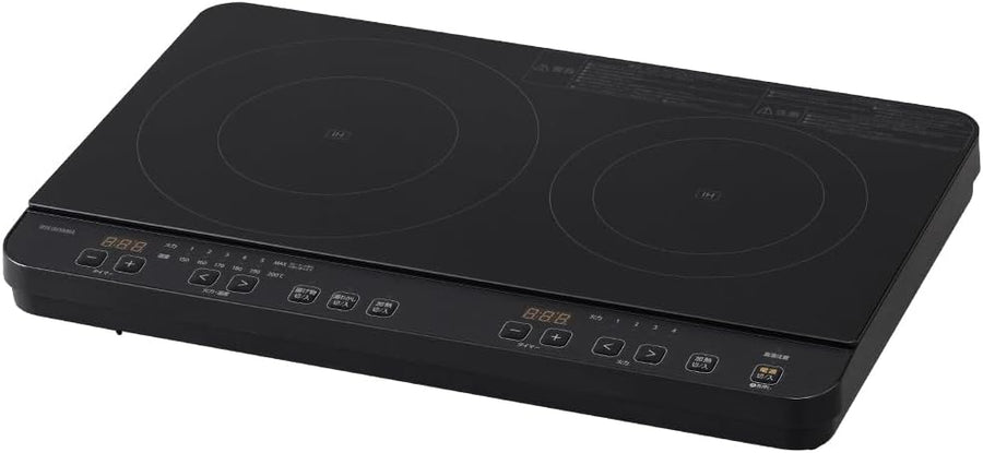 アイリスオーヤマ IHコンロ 2口 1400W IHK-WT41-Bをレンタルできます。