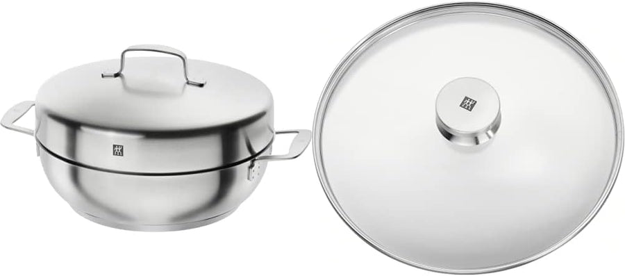 Zwilling ツヴィリング プラス スモーカーセット 28cm 40999-028 & ツヴィリング ツイン スペシャル ガラス蓋 28cm 40990-928をレンタルできます。
