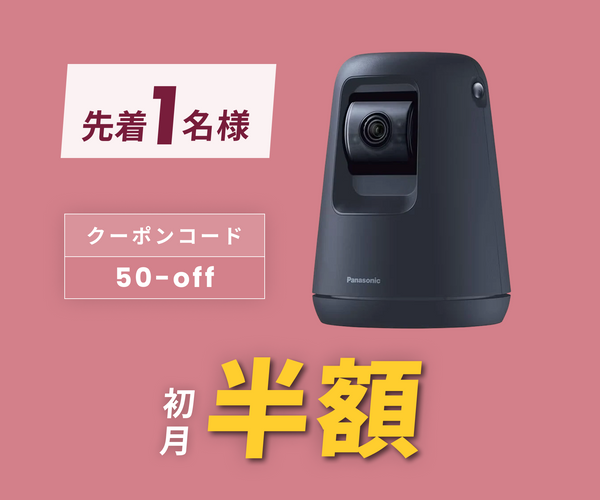 月額2,080円レンタルプラン:パナソニック HDペットカメラ KX-HDN215-K