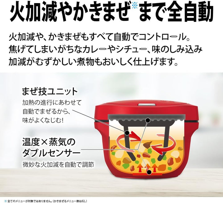 月額8,800円レンタルプラン：SHARP ヘルシオ ホットクック 2.4Lタイプ KN-HW24G-W ホワイト系