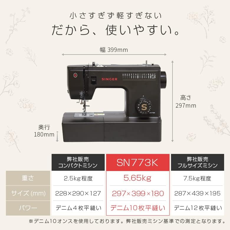 月額3,680円レンタルプラン：SINGER 電動ミシン 自動糸通し機能
