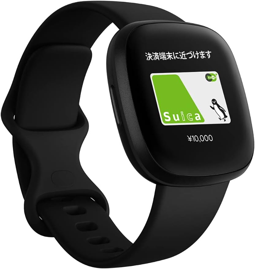 月額2,790円レンタルプラン：Fitbit Versa3 Alexa搭載/GPS搭載 スマートウォッチ/フィットネスウェアラブル FB511BKBK-FRCJK ブラック