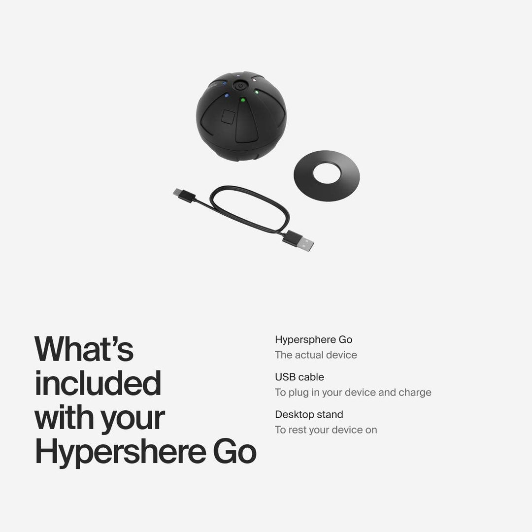 月額3,280円レンタルプラン：Hyperice Hypersphere Go 34000-001-00 ブラック