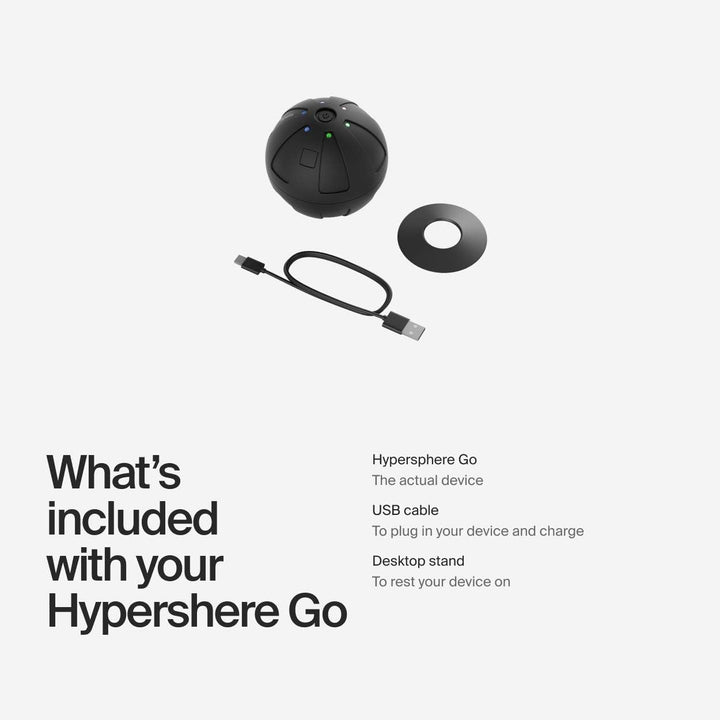 月額3,280円レンタルプラン：Hyperice Hypersphere Go 34000-001-00 ブラック