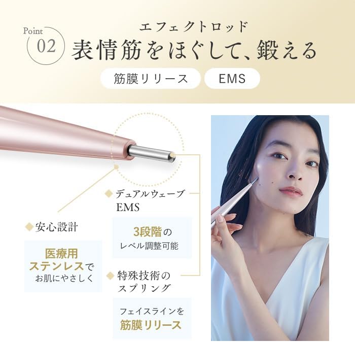 月額3,980円レンタルプラン：STELLA BEAUTE Beauty Face Stick Rin 美顔器 EMS SB-BSR01