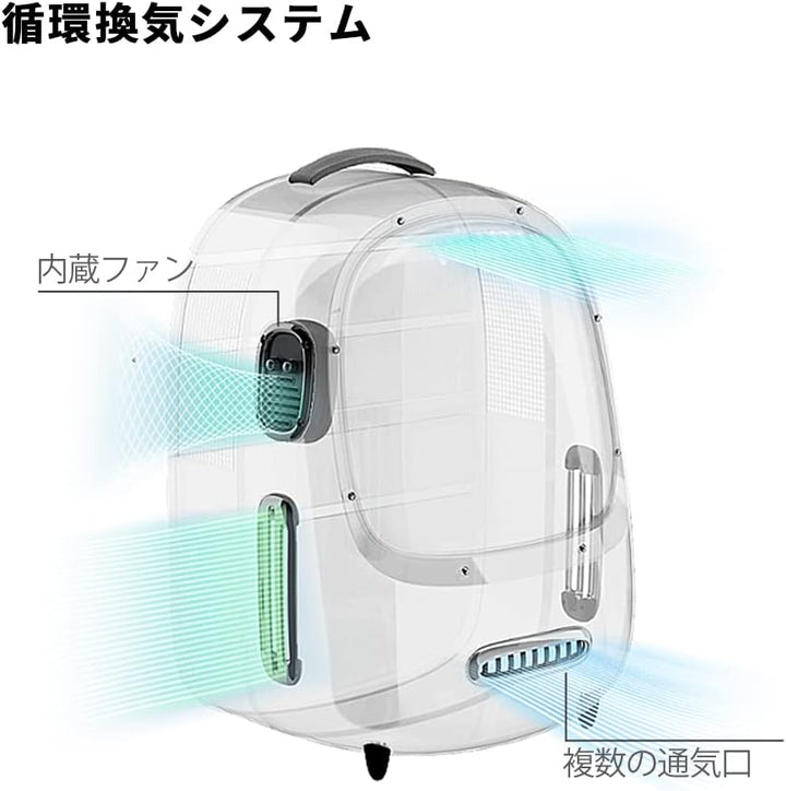 月額2,380円レンタルプラン：PETKIT 猫用キャリーバッグ ペット用品 ペットキャリー 猫用品 P7704