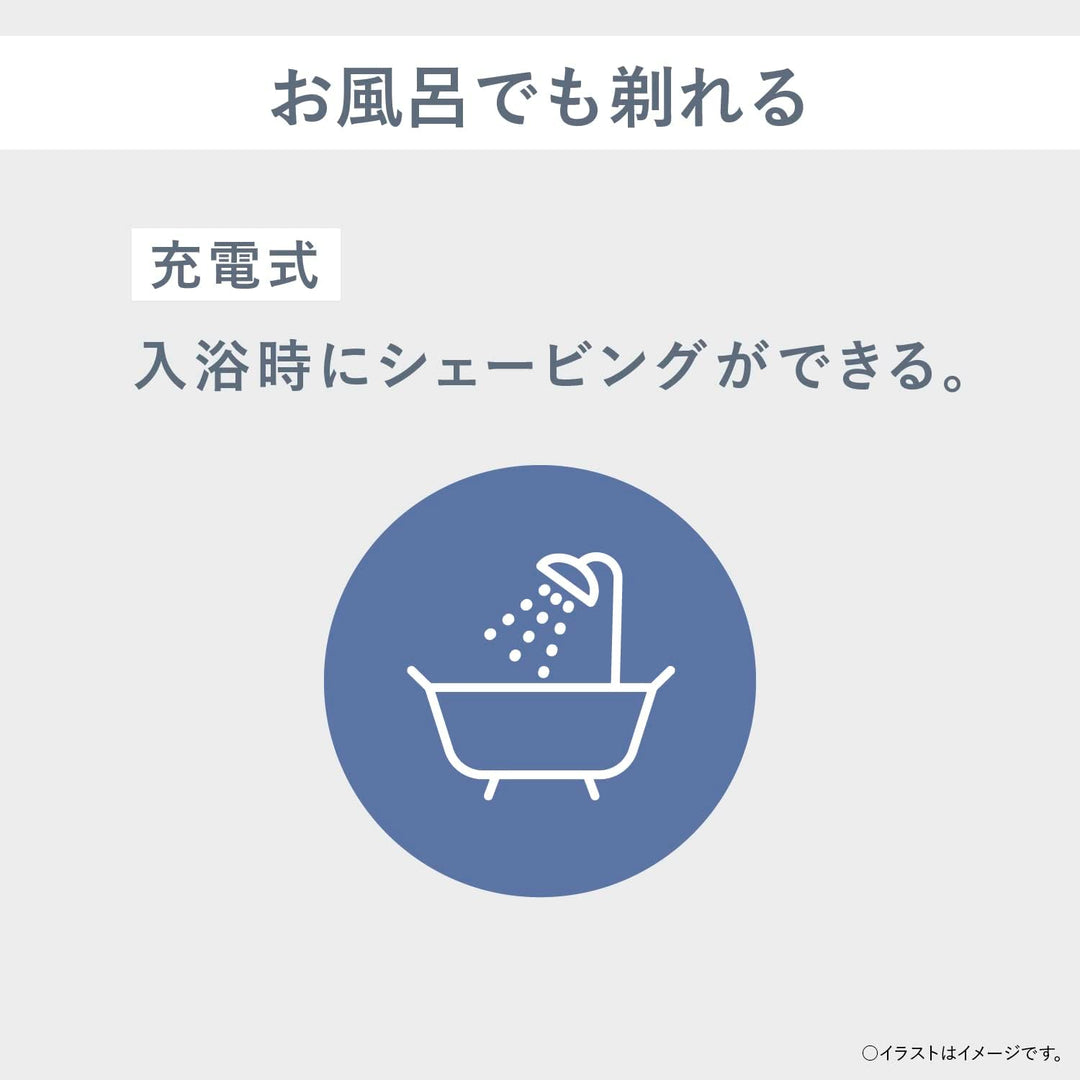 月額1,530円レンタルプラン：パナソニック エントリーシェーバー 3枚刃 ES-RT4AU ブルー