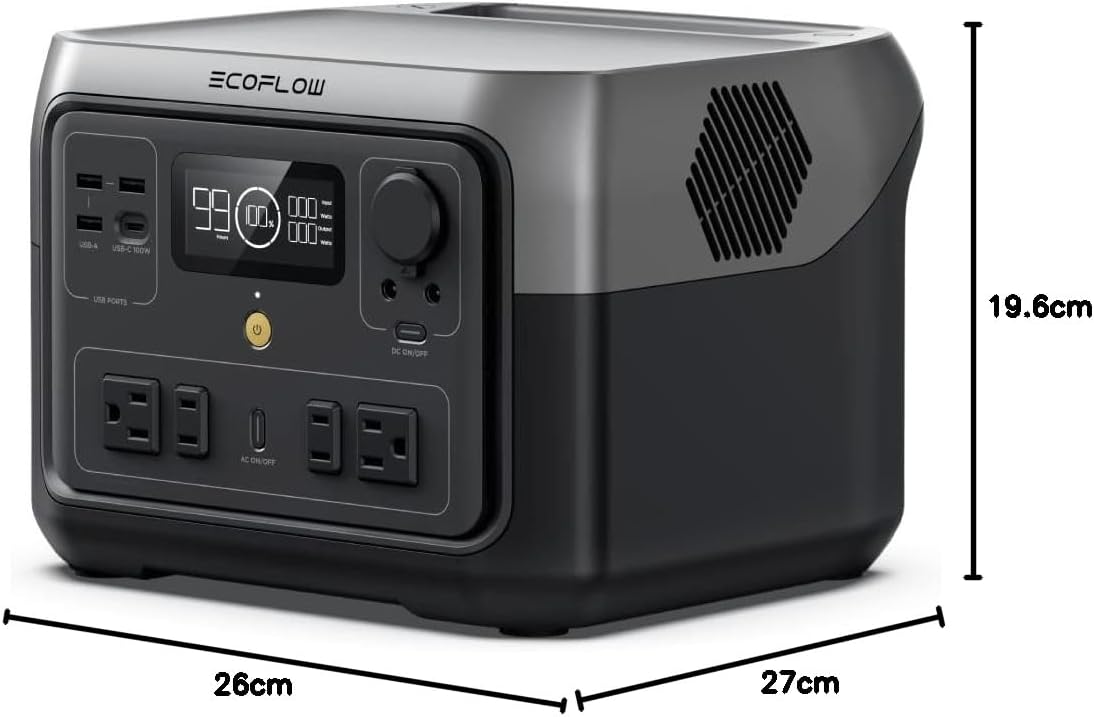 月額5,980円レンタルプラン：EcoFlow ポータブル電源 RIVER 2 Max 容量