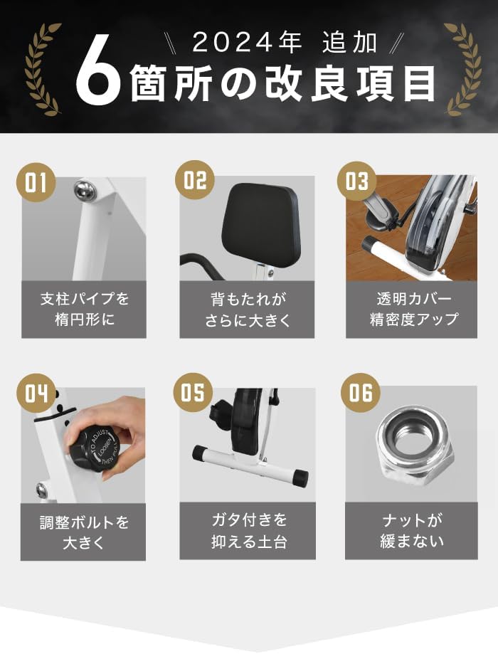 月額2,580円レンタルプラン：BARWING フィットネスバイク エアロバイク BW-FNB01