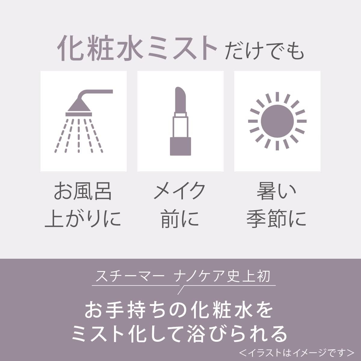 月額4,380円レンタルプラン：パナソニック スチーマー ナノケア 温冷