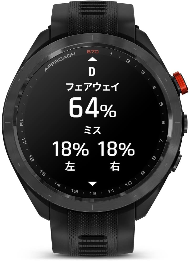 月額12,800円レンタルプラン：GARMIN Approach S70 47mm フラッグシップゴルフGPSウォッチ スマートウォッチ 010-02746-22