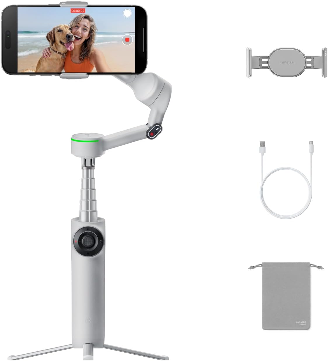 月額3,280円レンタルプラン：Insta360 Flow 2 Pro CINSABQB/Flow203