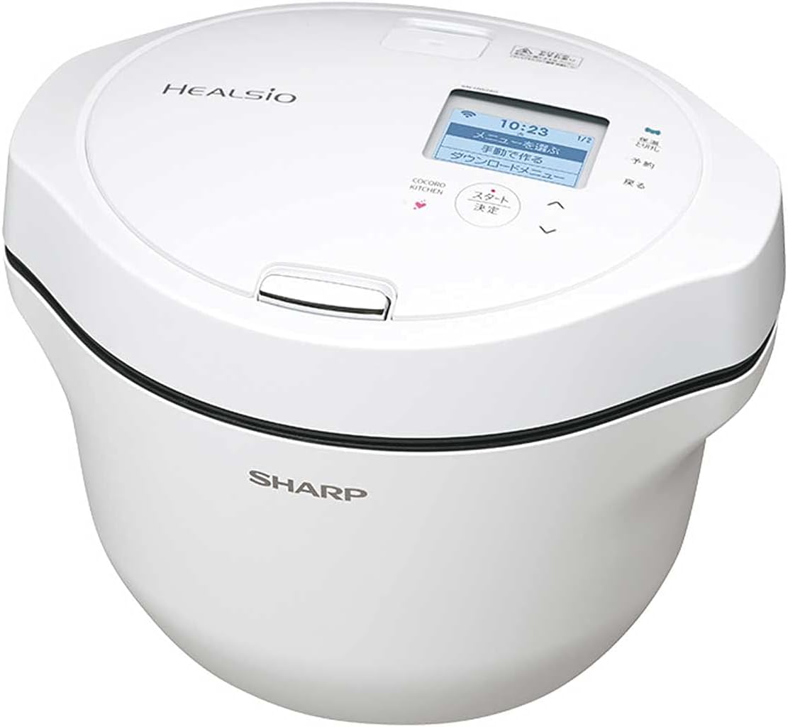 SHARPホットクック電気圧力鍋。蒸しトレイ付き(別売4,873円相当、未使用) Amazon.co.jp: シャープ ヘルシオ ホットクック 1.6L 無水鍋