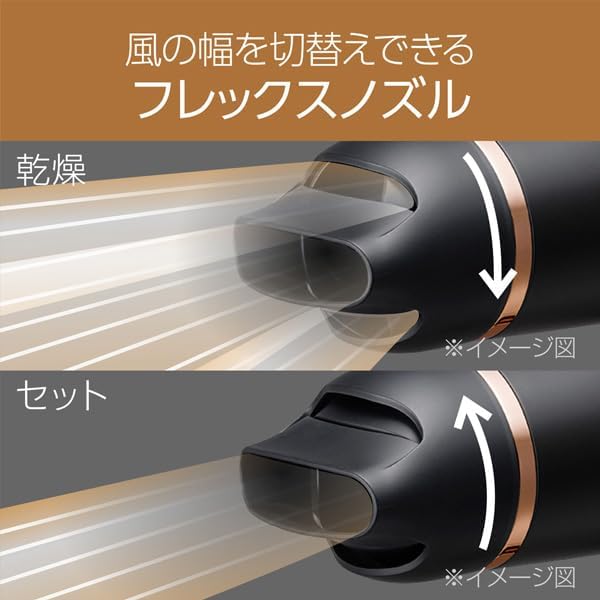 月額2,980円レンタルプラン：コイズミ ダブルファンドライヤー モンスター ヘアケア KHD-W900-K ブラック