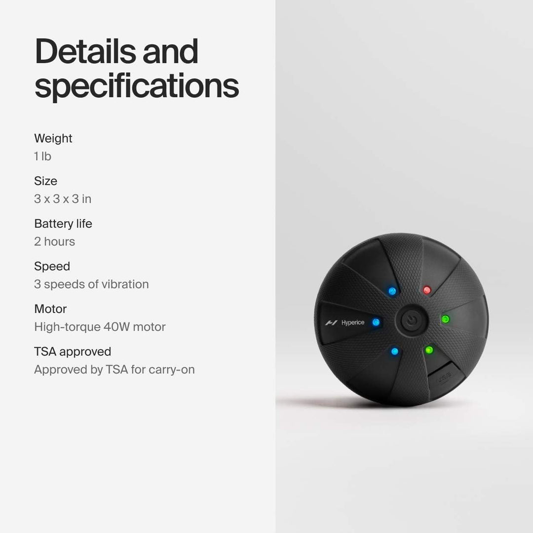 月額3,280円レンタルプラン：Hyperice Hypersphere Go 34000-001-00 ブラック