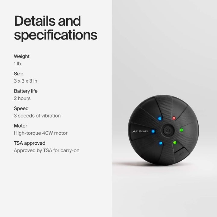 月額3,280円レンタルプラン：Hyperice Hypersphere Go 34000-001-00 ブラック