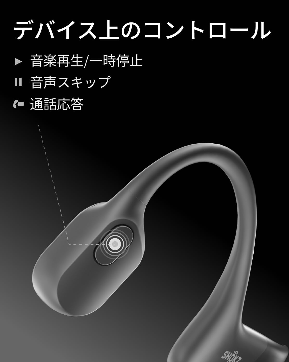 月額2,580円レンタルプラン：Shokz OpenRun 骨伝導イヤホン S803