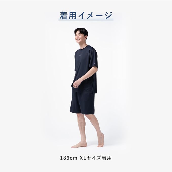 月額3,680円レンタルプラン：TENTIAL BAKUNE Dry Men's 上下セット(半袖・ショートパンツ)