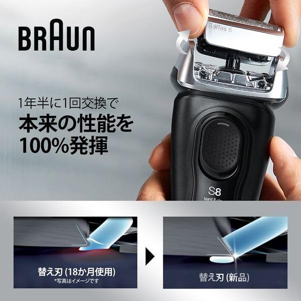 月額3,480円レンタルプラン：ブラウン シリーズ8 電気シェーバー 8517S-V
