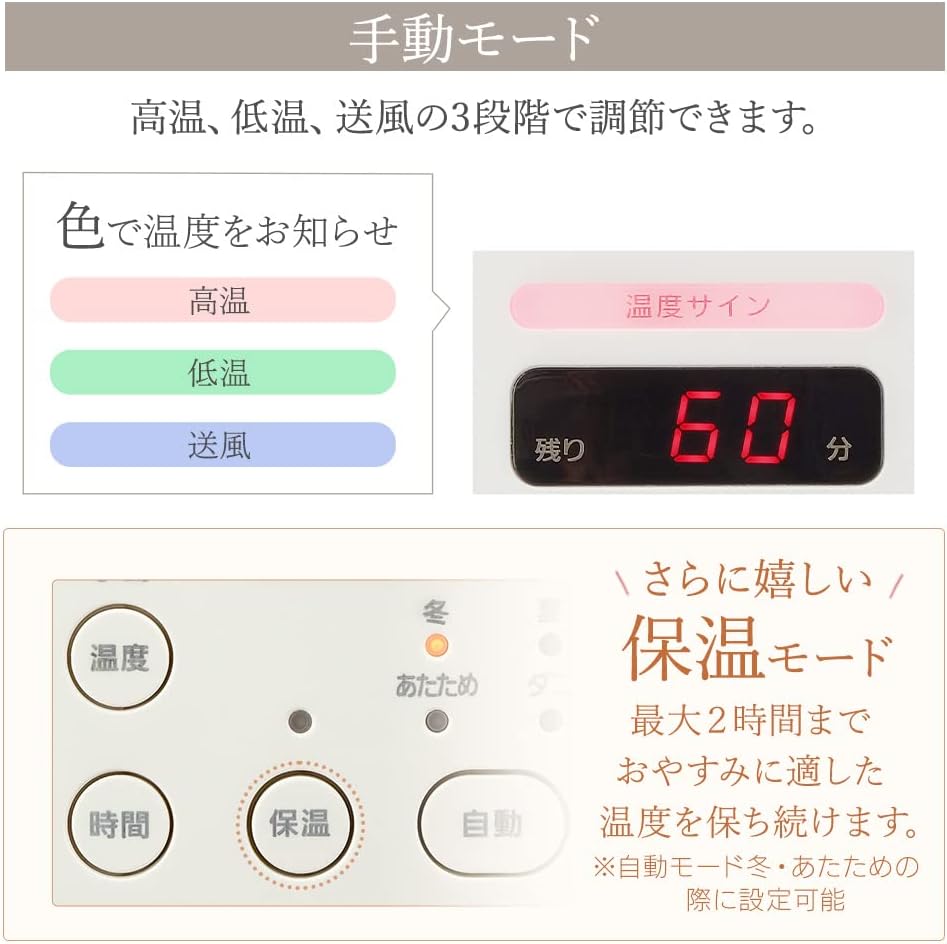 月額2,380円レンタルプラン：アイリスオーヤマ カラリエ ふとん乾燥機 シングルノズル くつ乾燥対応 FK-C4-C アイボリー