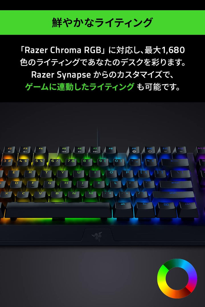 月額1,980円レンタルプラン：Razer BlackWidow V3 Tenkeyless ゲーミングキーボード RZ03-03491400-R3J1-N