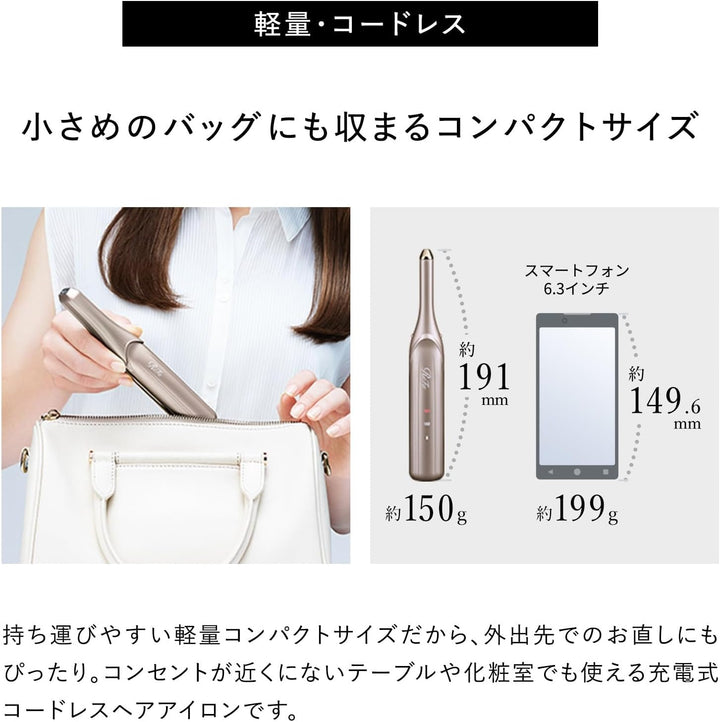 月額2,380円レンタルプラン：ReFa FINGR IRON ST6 ヘアアイロン RE-BL