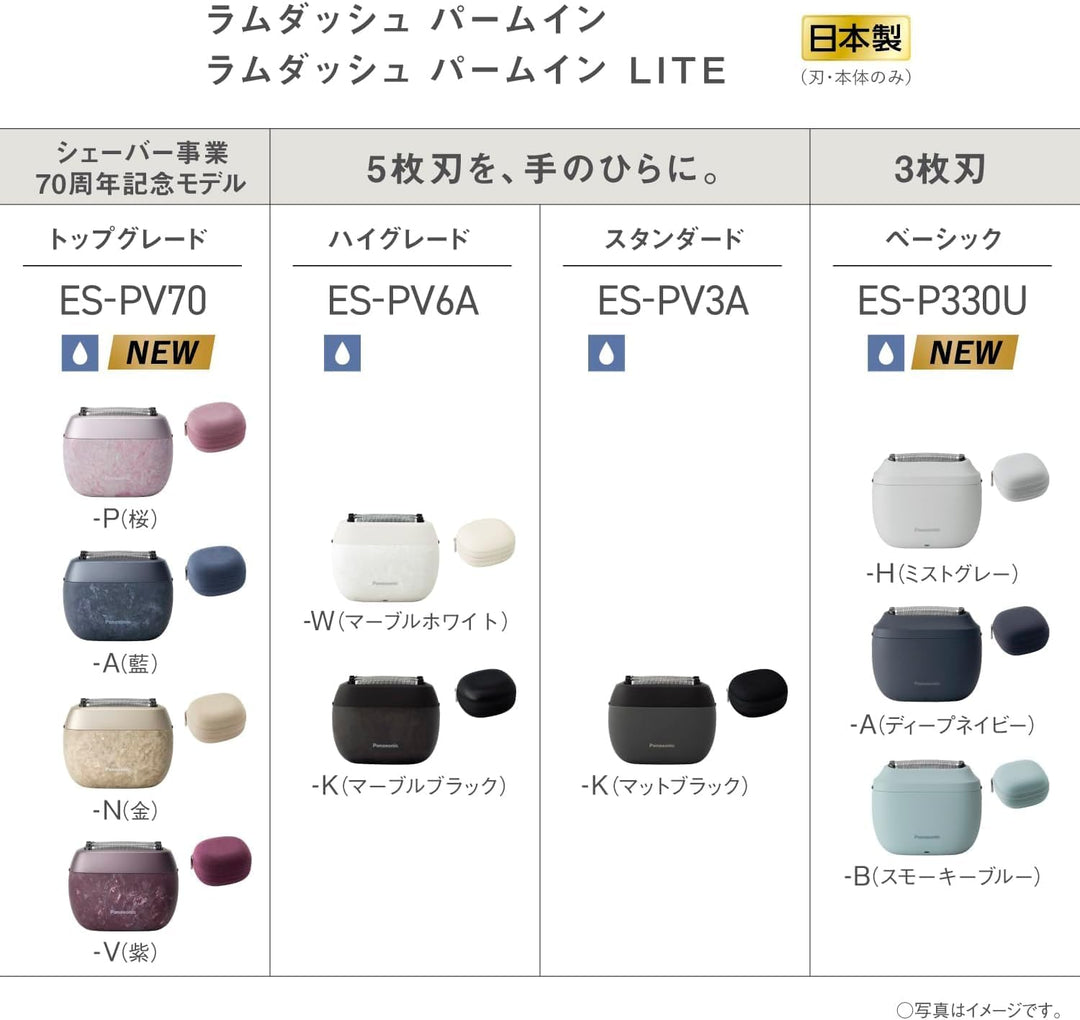 月額7,680円レンタルプラン：パナソニック ラムダッシュ パームイン 70th ANNIVERSARY EDITION シェーバー ES-PV70-N