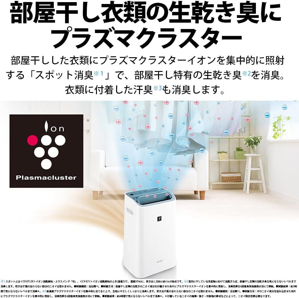 月額4,780円レンタルプラン：シャープ 空気清浄 除湿機 衣類乾燥機 CV