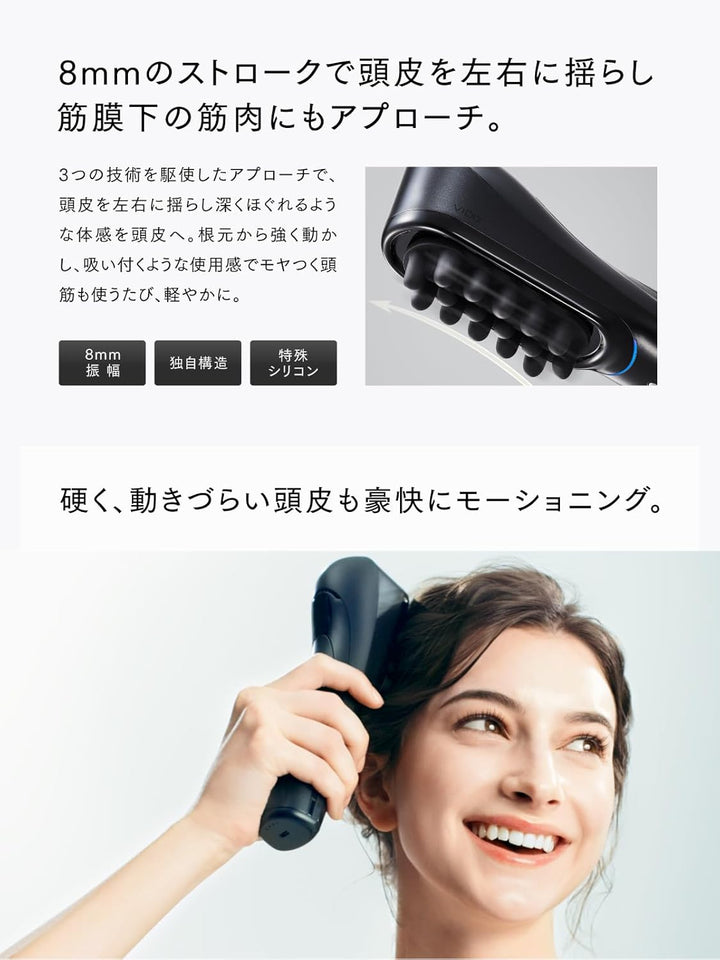 月額1,880円レンタルプラン：MYTREX VIDO 横振動モーションブラシ 美顔器 MT-VD22B ブラック