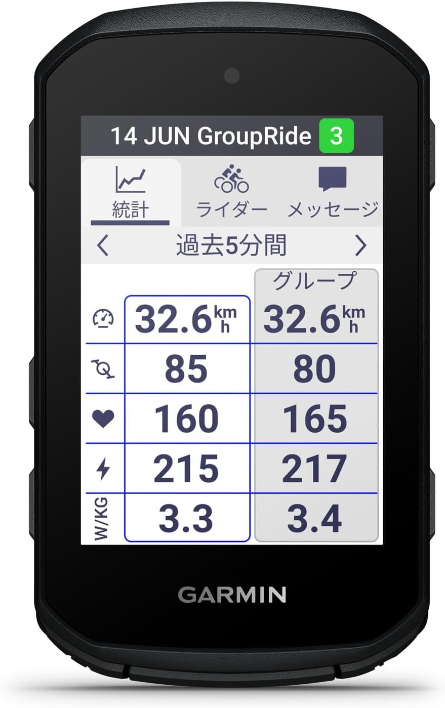 月額11,800円レンタルプラン：GARMIN GPSサイクルコンピューター Edge 550 ゴルフ測定器 010-03022-12 ブラック