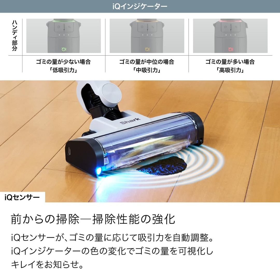 月額9,800円レンタルプラン：シャーク EVOPOWER SYSTEM BOOST コードレススティッククリーナー 掃除機 LC600JGYNC