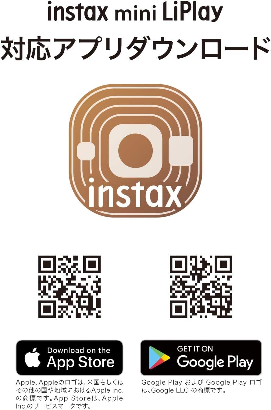 月額3,680円レンタルプラン：富士フイルム チェキ instax mini LiPlay INSMINIHM1ELEGANTBLACK エレガントブラック