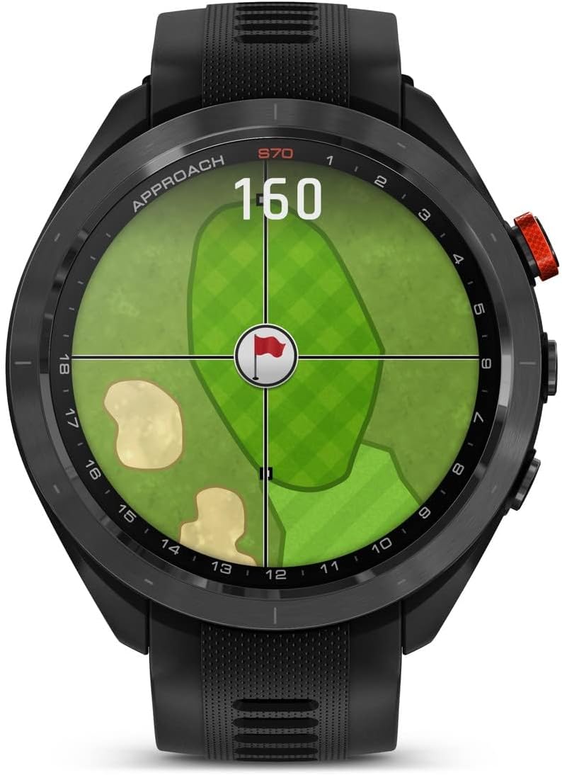 月額12,800円レンタルプラン：GARMIN Approach S70 47mm フラッグシップゴルフGPSウォッチ スマートウォッチ 010-02746-22