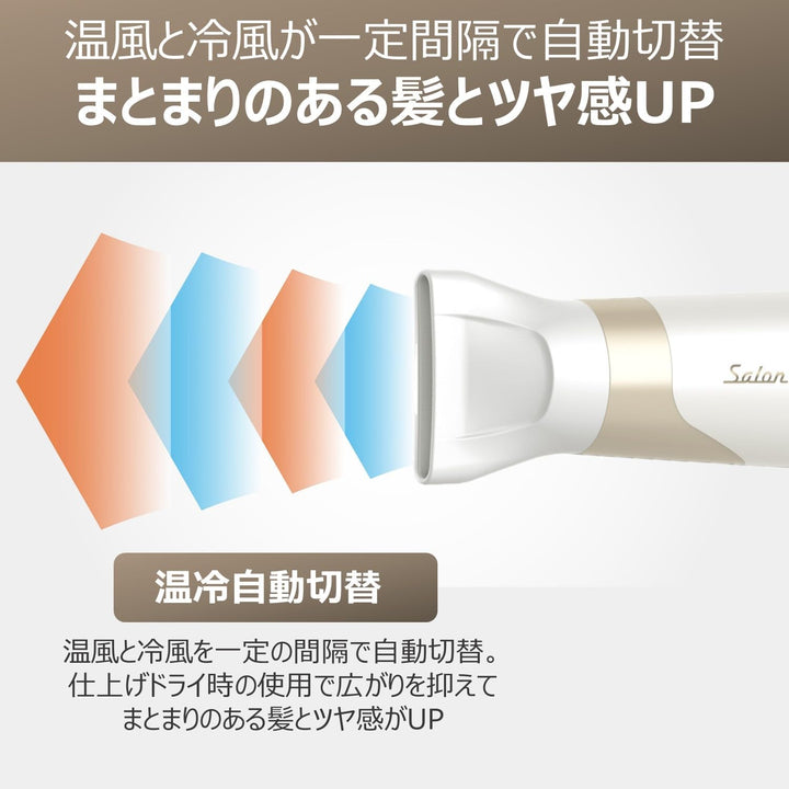 月額2,880円レンタルプラン：コイズミ サロンセンス ハイスピード イオンバランスドライヤー KHD-9971/WH ホワイト