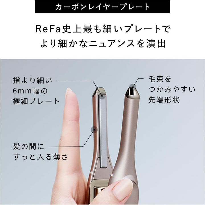 月額2,380円レンタルプラン：ReFa FINGR IRON ST6 ヘアアイロン RE-BL