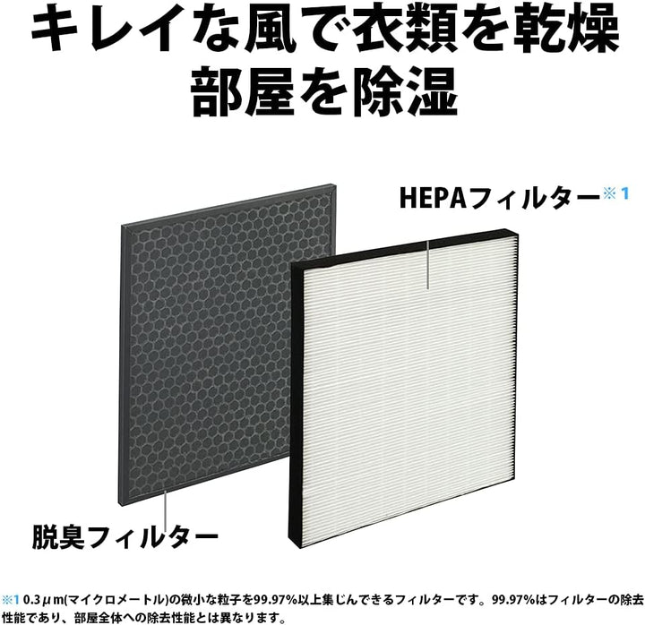 月額4,780円レンタルプラン：シャープ 空気清浄 除湿機 衣類乾燥機 CV-EF120-W