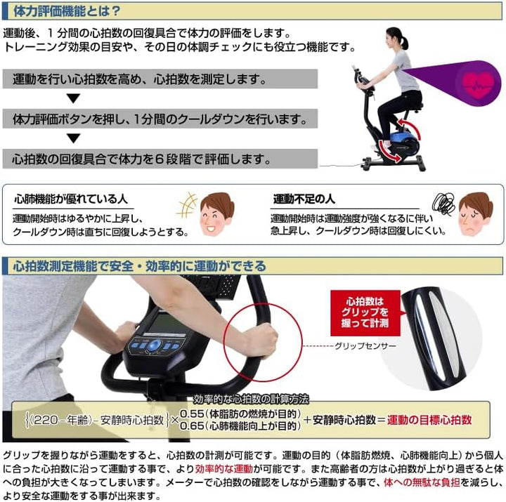 月額6,980円レンタルプラン：ALINCO フィットネスバイク プログラムバイク6119 AFB6119 ブラック