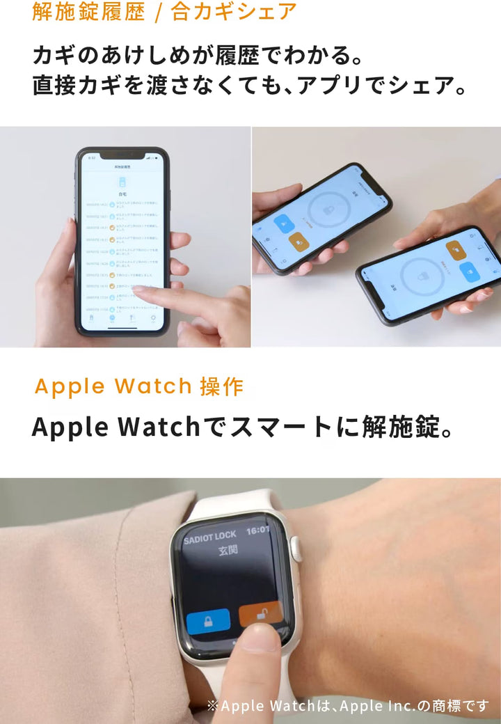 月額2,680円レンタルプラン：SADIOT LOCK2 スマートロック MHP-SLS21-BK