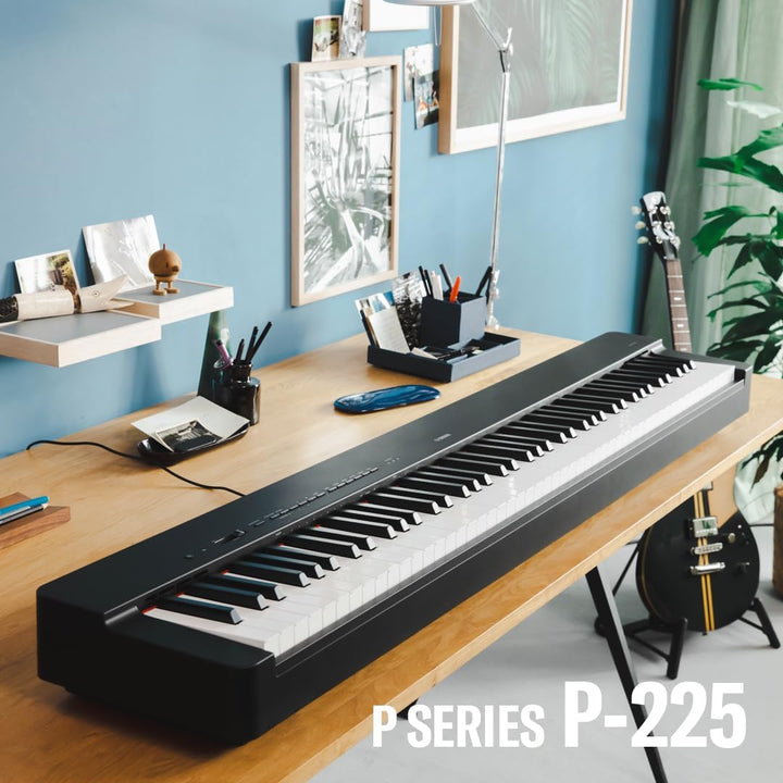 月額12,800円：YAMAHA 電子ピアノ P-225B ブラック